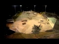 Cocoa Beack Skate Park at Night by Drone